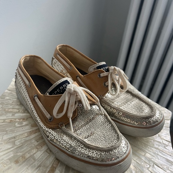 Sperry Sequin Boat Shoes - Picture 3 of 7